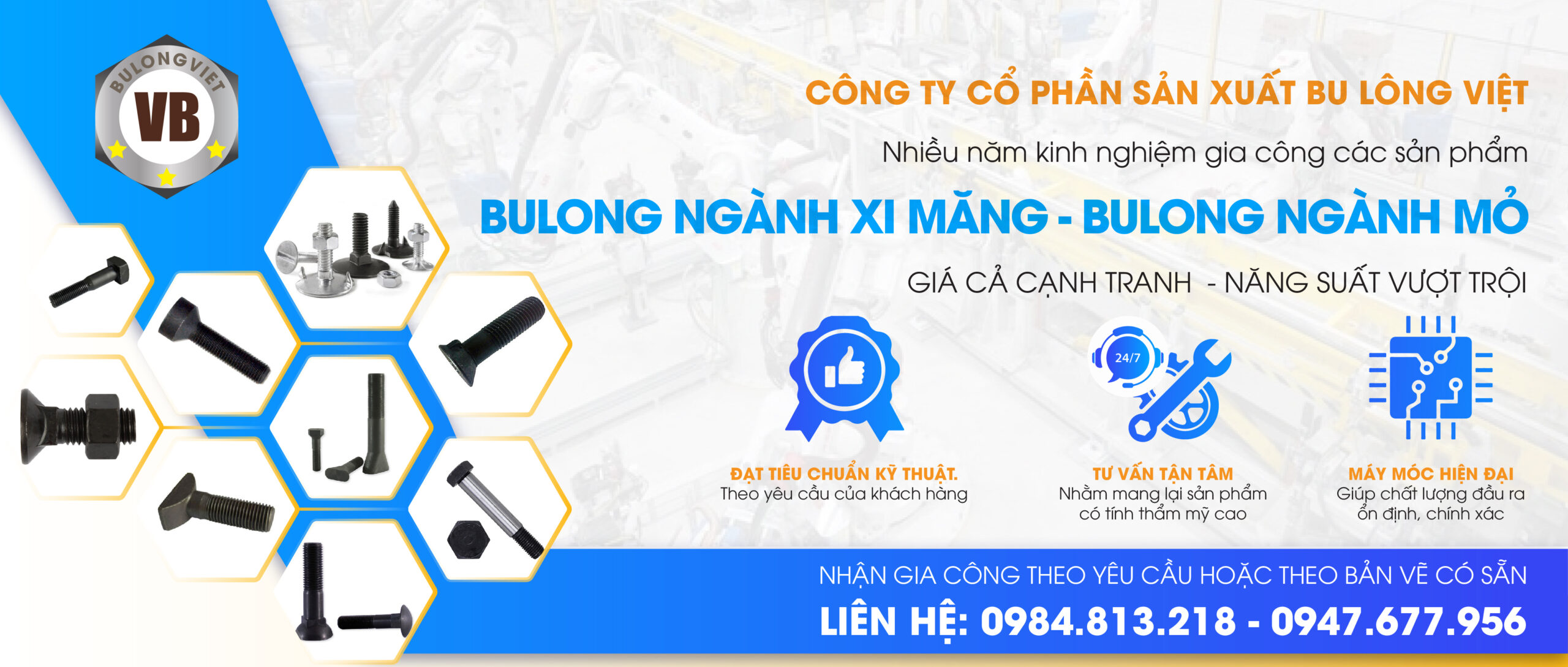 Trang chủ Banner bu lông ngành xi măng mỏ
